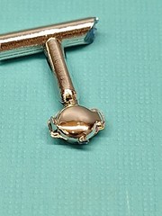 Revell AMT Ertl Monogram MPC 1/25 Model Part 1969 Corvette Chrome Fuel Cap