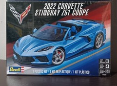 2022 Corvette Stingray Coupe Z51 1/25 Revell Body Glass Spoilers Side Vents Trim
