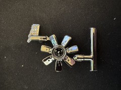 AMT/ERTL 38377 Resto Rods 66 Ford Mustang Parts Kit Chrome Engine Fan #323