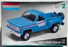 Revell MONOGRAM “Chevy Sport Pick-Up 4×4” New Original Model Car 1/24 Scale Box