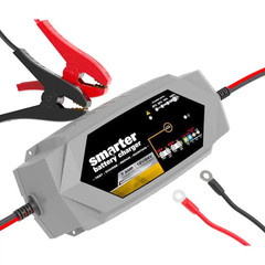 12V/24V 7 Amp Smart Automotive Battery Charger, Maintainer, Repairer, Tester wit