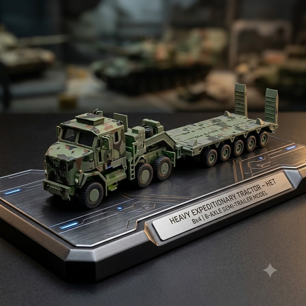 M1070 Military Truck 1/72 Scale Quick Build Model Kit Army Green Vehicle Gift