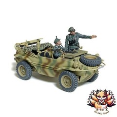 NEW Tamiya 1/35 Military Miniature Series No. 393 Schwimmwagen 166 Wide Wheel