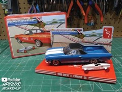 AMT1362 Coke 1968 Chevy El Camino SS With Soap Box Derby 1:25 Plastic Model Kit