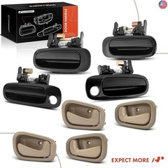 A-Premium Interior & Exterior Door Handles Compatible with Toyota Corolla