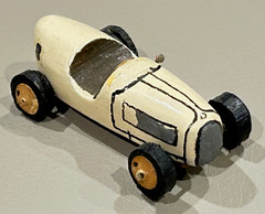 Vintage Custom Built Wood Midget Racer Model Indy 500 Marx Slush Race Stock Car