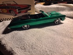 AMT 1967 Chevrolet SS 427 Convertible 1:25 Pre-Built Custom Green/Black