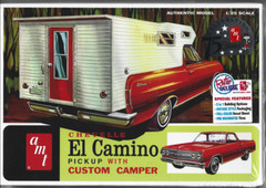 AMT RETRO DELUXE EDITION Chevelle El Camino Pickup w/ Custom Camper in 1/25 1364