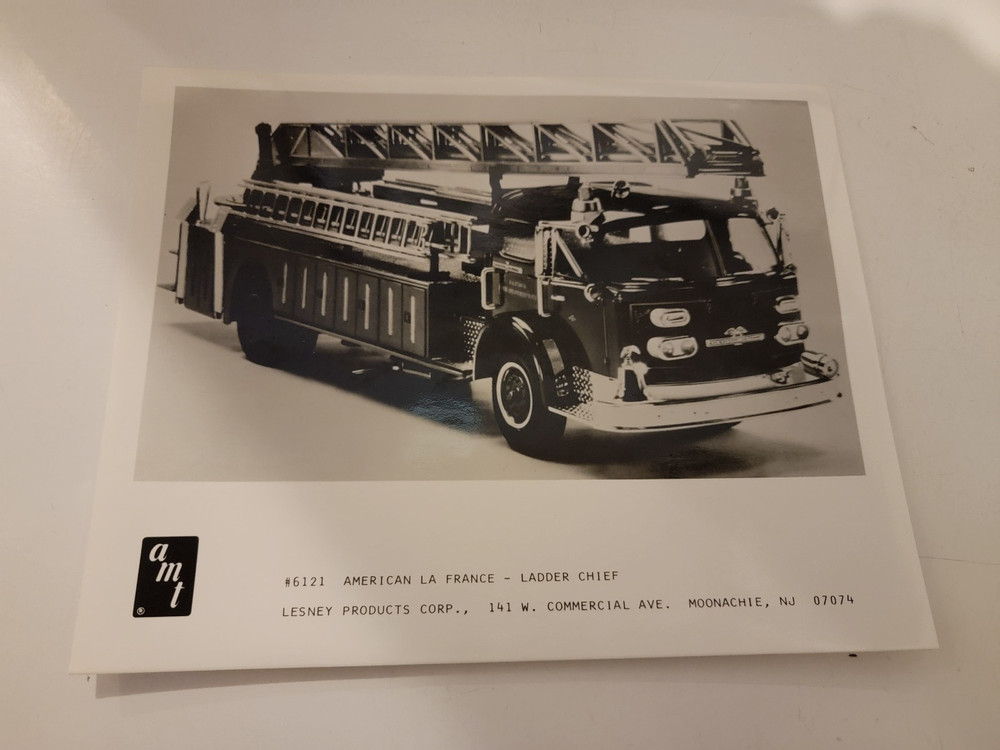 *Vintage / Rare* AMT Factory Photo (American La France – Ladder Chief) # 6121