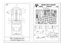 Sd.Kfz. 251/1 Aust.В exterior 1/35 Vmodels 35090