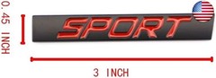 2x Sport Emblem Metal Turbo Badge For Fender Trunk Side Sticker Accessories
