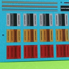 1985 Chevy Camaro Z28 1/24 Waterslide Decal Sheet Revell Interior Stripes Emblem