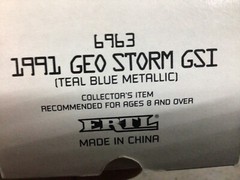 AMT 6963 1991 GEO STORM GSI Teal blue met. Dealer PROMO 1/25 McM