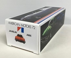 New 1972 AMC Javelin and AMX Custom Made Dealer Promo Model BOX ONLY..NO CAR