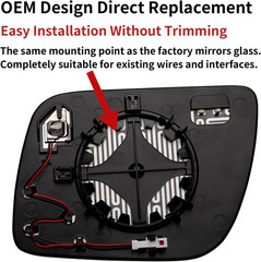 Passenger Side Mirror Replacement for Ford Explorer 2011 2012 2013 2014 2015 201