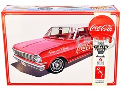 SKILL 3 MODEL KIT 1963 CHEVROLET II NOVA WAGON “COCA-COLA” 1/25 AMT AMT1353