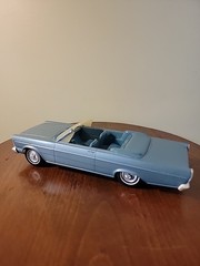 Plastic 1965 Ford Galaxie 500 XL Convertible promo model car