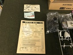 Revell Police Motorcycle Lights! Action! Sound! HS-802 Unassembled Model Kit 1/8