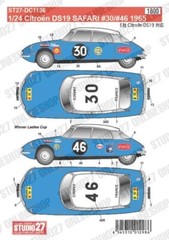 STUDIO27 1/24 Citroen DS19 SAFARI #30/#46 1965 for EBBRO25005 DC1136