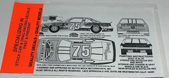 Slixx Decals 1:24-1:25 Scale #75 Todd Bodine Factory Stores Of America New