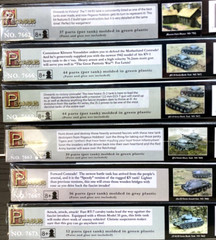 6 X PEGASUS 1/72 WW II RUSSIAN / SOVIET TANKS 2 PER BOX PLASTIC MODEL KITS F/S