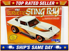Vintage MPC 1967 Corvette Sting Ray Model Kit 1:25-6357-SEALED PARTS/NIOB