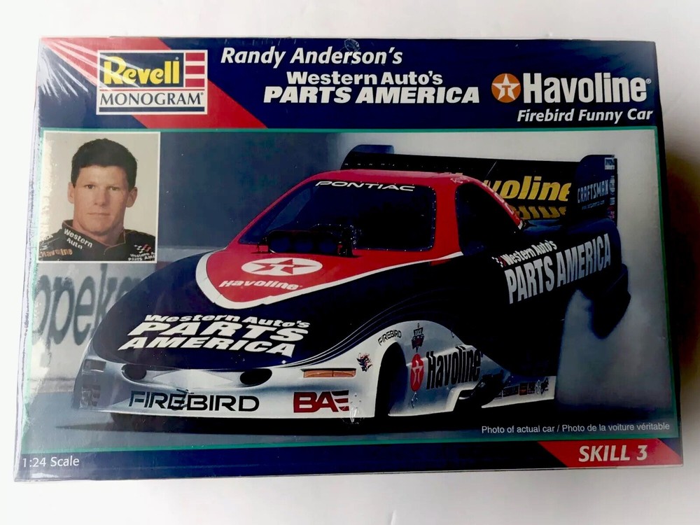 RARE UNOPENED REVELL RANDY ANDERSON’S WESTERN AUTO HAVOLINE FIREBIRD FUNNY CAR