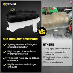 603-973 Coolant Expansion Reservoir Tank with Cap Compatible with Chevy