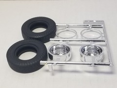 2 – REAR OUTER WHEELS & TIRES from Kenworth W925 AMT 1:25 Model Kit W-925