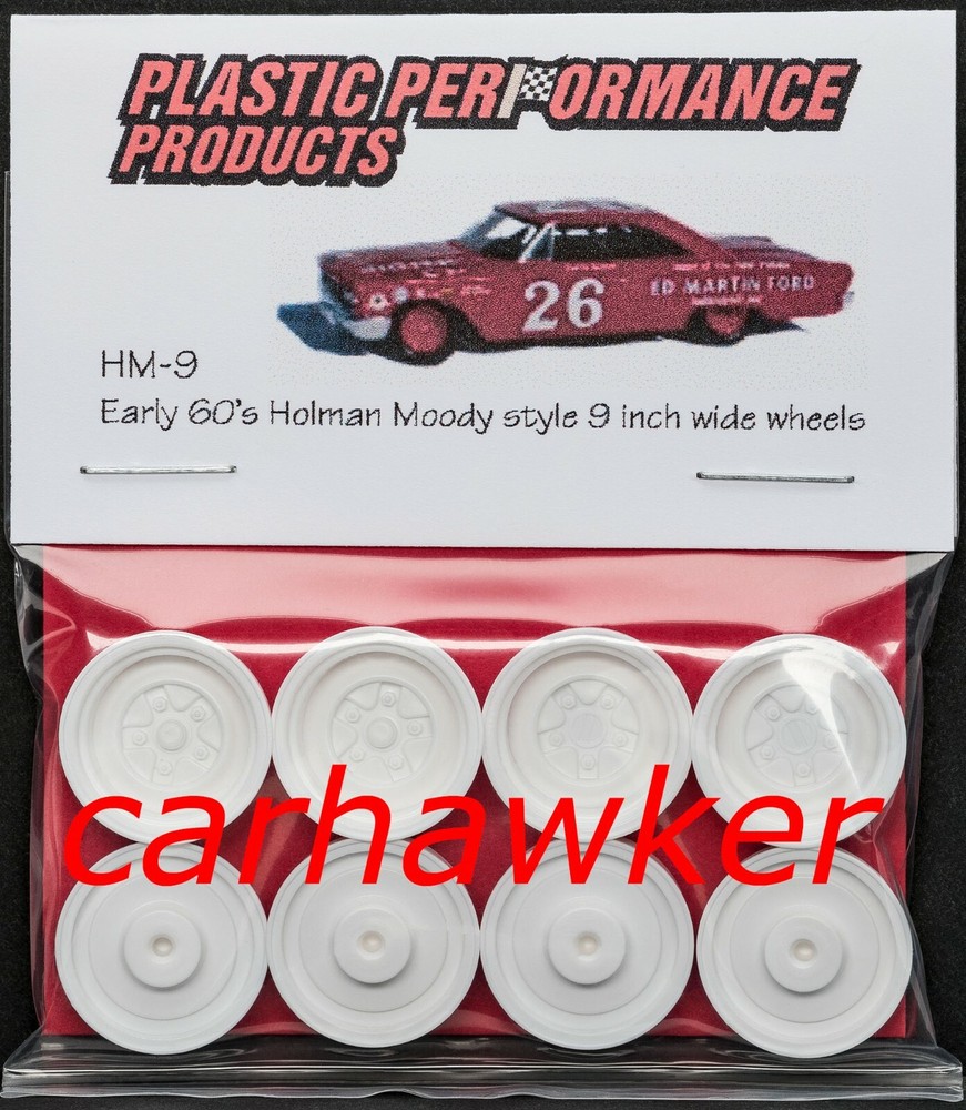 #HM9 – 1950’s/1960’s Holman Moody 9″ Wide Wheels – 1/25 – PPP – Model Kit – LQQK