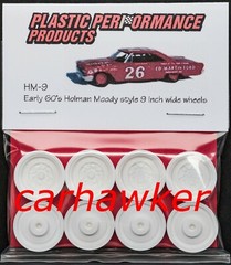 #HM9 – 1950’s/1960’s Holman Moody 9″ Wide Wheels – 1/25 – PPP – Model Kit – LQQK