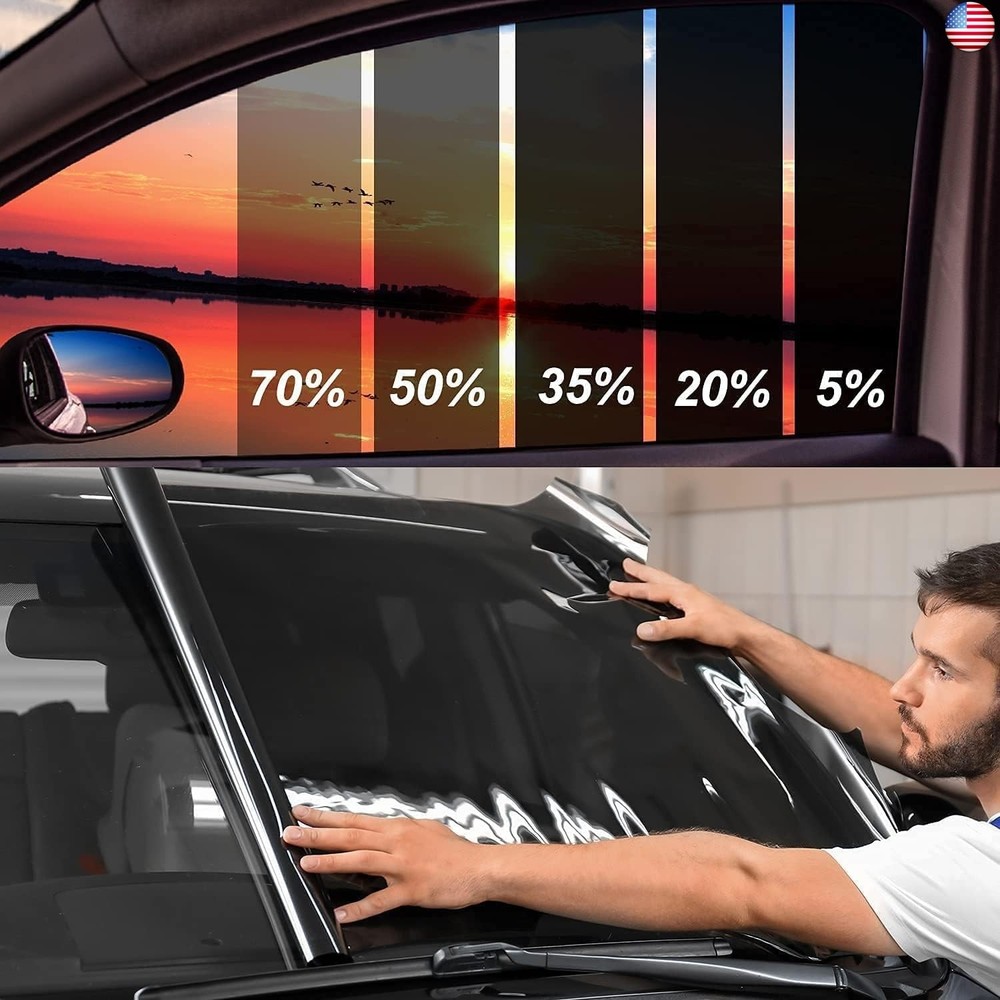 TOYOCO Window Tint Film for Cars, 5% VLT 24″ in x 15’Ft Ceramic Window Tints,