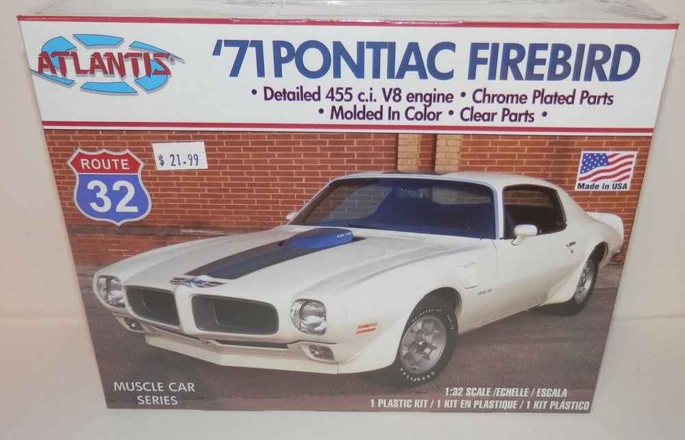 Atlantis Route 32 Muscle Car Series 1:32 ’71 Pontiac Firebird #M2009 NIB