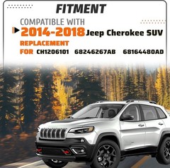 Grille Shutter Assembly Compatible with 2014-2018 Jeep Cherokee SUV Replacement
