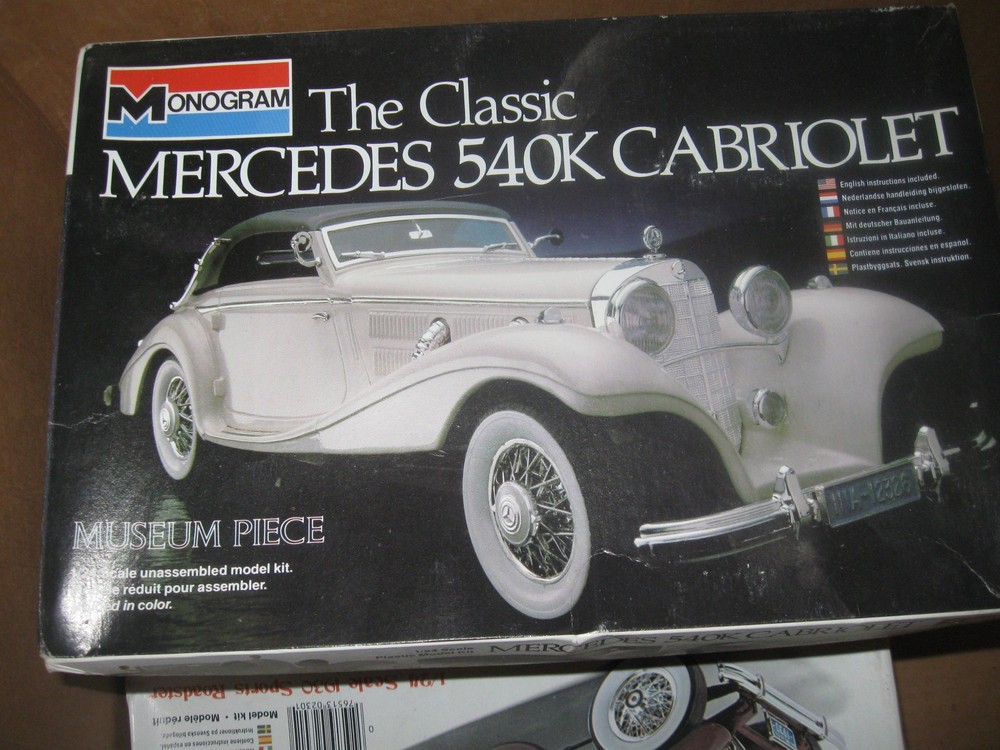 Monogram 1/24 Mercedes Benz 540K Cabriolet Open Box Complete