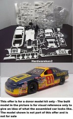 DONOR NASCAR 1996-1997 FORD THUNDERBIRD STOCK CAR KIT- WHITE – NO DECALS – 1/24