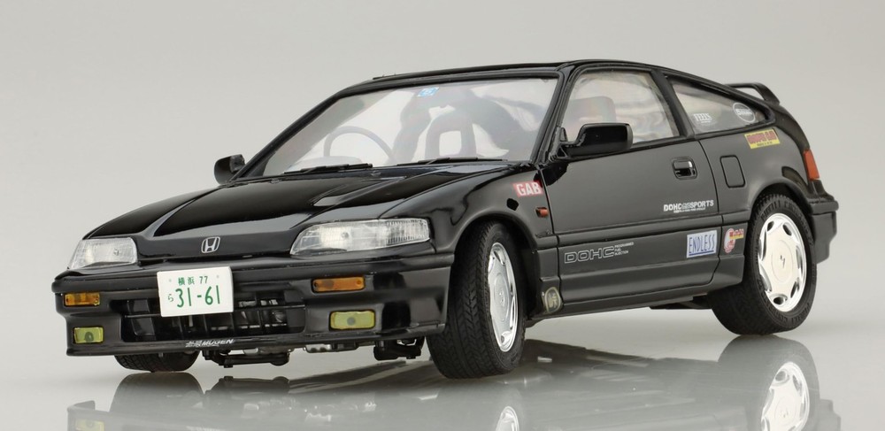 1/24 Touge Series No.2 EX-1 Honda Cyber ​​CR-X SI (with carbon bonnet decal) Pla