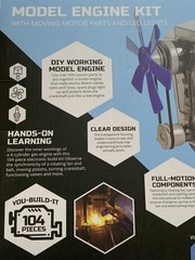 Discovery Mindblown Model Engine Kit with Moving Motor Parts and Led Lights