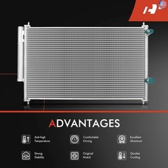 A-Premium Air Conditioning A/C Condenser Compatible with Toyota Corolla