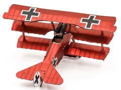 FOKKER DR.I TRIPLANE AIRCRAFT “RED BARON” STEEL MODEL KIT BY METAL EARTH MMS210
