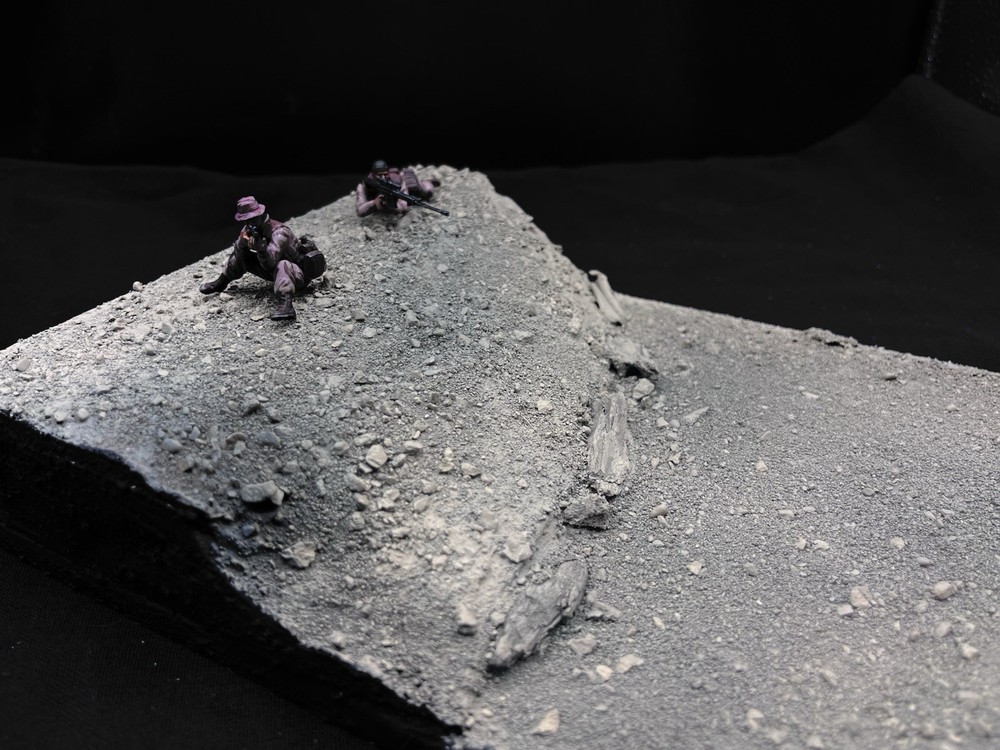 1/35 Scale Military Diorama Base Terrain Display Model Soldiers Figures Diecast