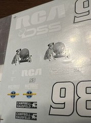 #98 RCA DSS Ford NASCAR Decal By Private Stock