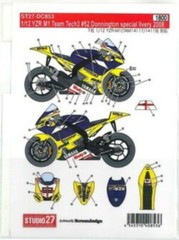 STUDIO27 1/12 YZR-M Team Tech3 #52 Rd.6-17 2008 for TAMIYA DC853 Decal