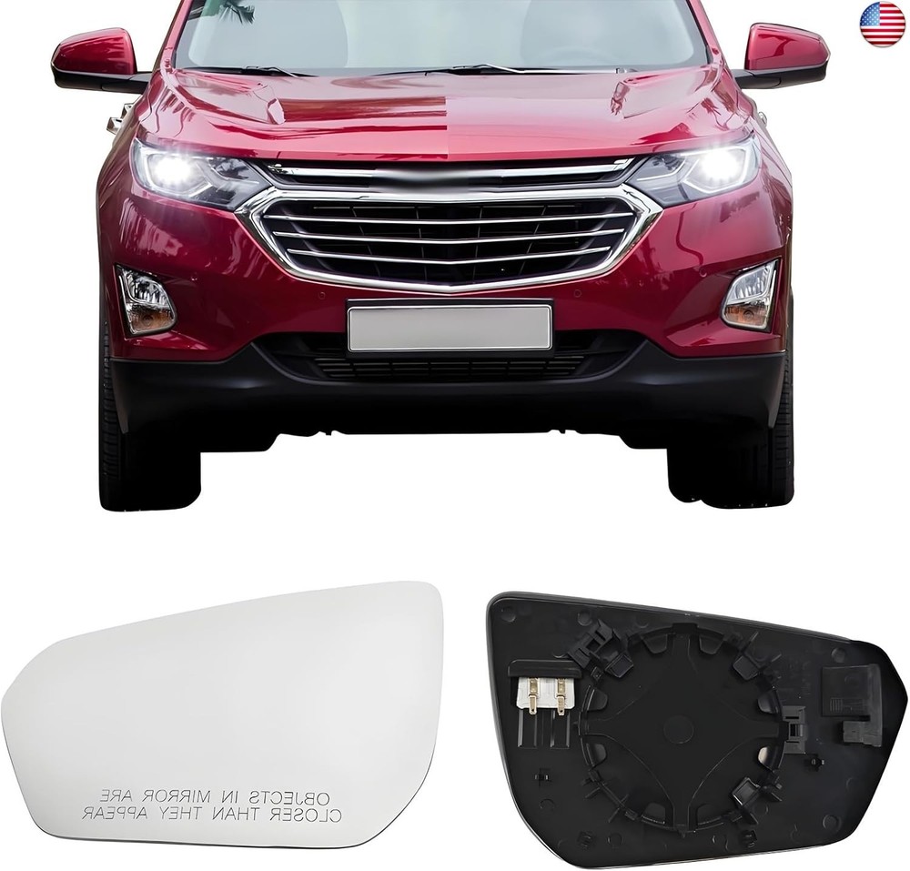 Driver Side Mirror Replacement Glass for Chevy Equinox 2018 2019 2020 2021 2022