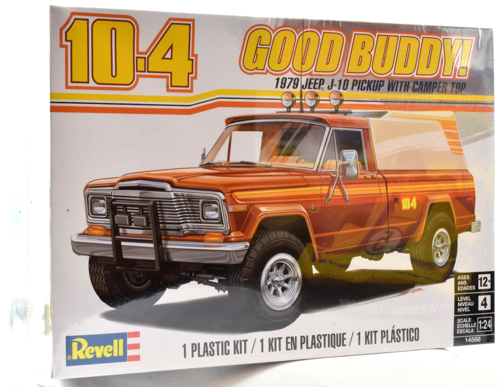 Revell 1979 Jeep J-10 Pickup W/ Camper Top “Good Buddy” 1/24 Model Kit 14568