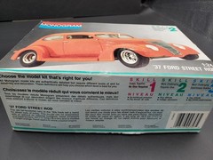 Monogram Fat Fendered 37 Ford Street Rod 1987 Partially Built Kit #2757