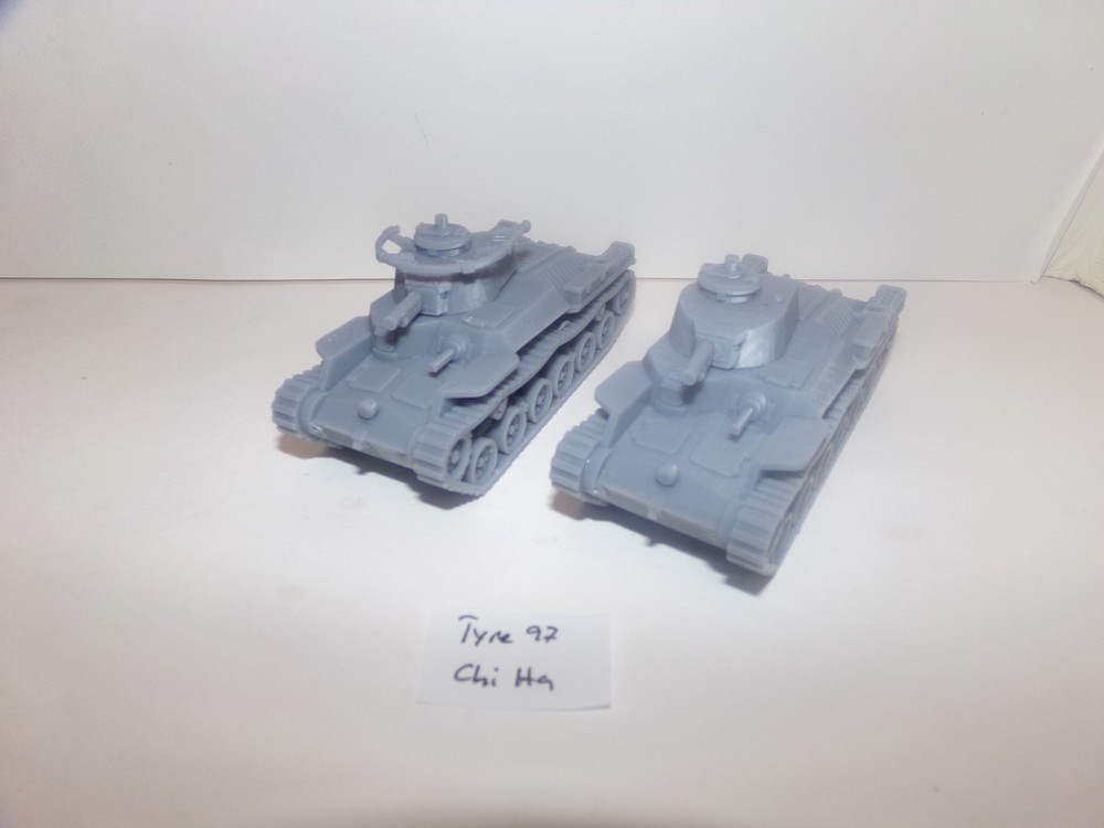 Type 97 Chi Ha (1:100 to 1:48 scales)
