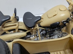 ✨VINTAGE✨ BMW R75 Army Motorcycle with Sidecar 1:16 Scale Model RARE