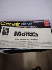 Vintage AMT 1969 Corsair Custom Plastic Model Car Kit Open Box Parts Are Sealed