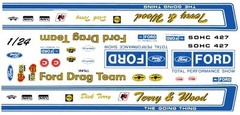 Official FORD Drag Team Torino 1970 1/25th – 1/24th Scale Waterslide Decals